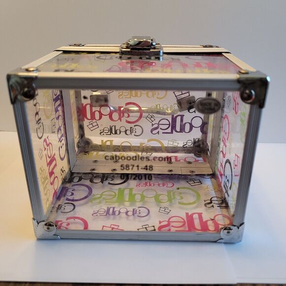VTG Caboodles Acrylic Clear Case Small. 4"x5"  Spell Out - Picture 12 of 15